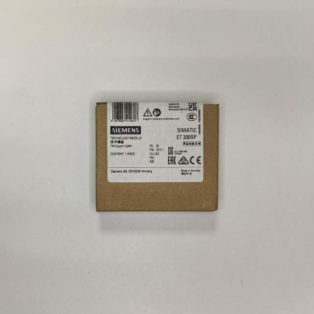 SIMATIC ET 200SP, технологический модуль счёта TM count 1x 24 V, 1 канал для 24-вольтовых инкрементных или импульсных энкодеров, 3 дискретных входа (DI), 2 дискретных выхода (DQ), для установки на базовый блок BU типа A0, количество в упаковке: 1 штука