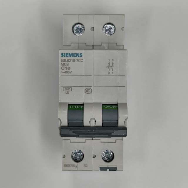 Автоматический выключатель Miniature circuit breaker 400 V 6kA, 2-pole, C, 10 A Circuit breaker 400