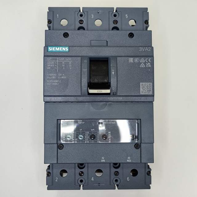 Автоматический выключатель 3VA2 IEC Frame 630 Switching capacity class M Icu=55 kA @ 415 V 3-pole, s
