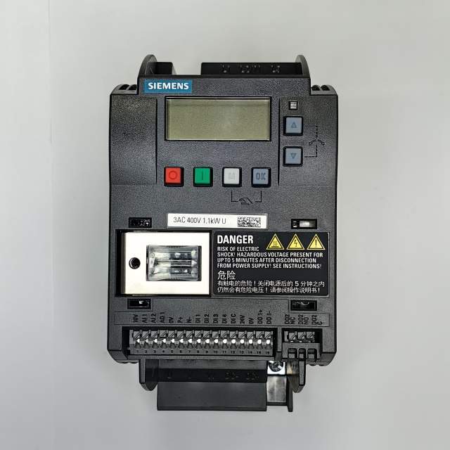 SINAMICS V20 3AC380-480V -15/+10% 47-63HZ RATED POWER 1.1KW WITH 150% OVERLOAD FOR 60SEC UNFILTERED