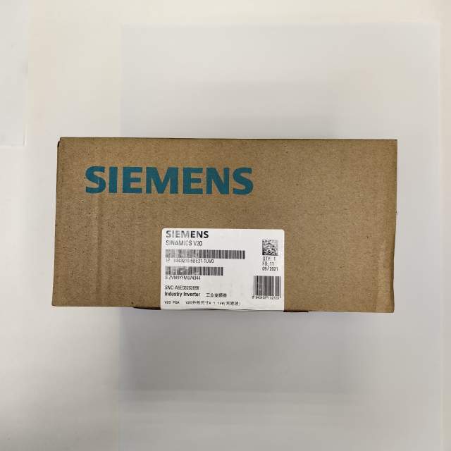 SINAMICS V20 3AC380-480V -15/+10% 47-63HZ RATED POWER 1.1KW WITH 150% OVERLOAD FOR 60SEC UNFILTERED