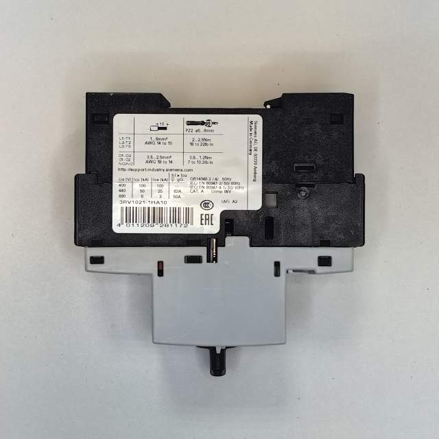 АВТОМАТИЧЕСКИЙ ВЫКЛЮЧАТЕЛЬ, 5.5..8 A, N-РАСЦЕПИТЕЛЬ 96 A, ТИПОРАЗМЕР S0, ДЛЯ ЗАЩИТЫ ЭЛЕКТРОДВИГАТЕЛЯ