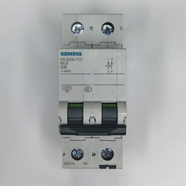 Автоматический выключатель Miniature circuit breaker 400 V 6kA, 2-pole, C, 6A Circuit breaker 400 V