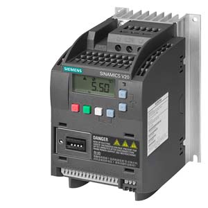 SINAMICS V20 3AC380-480V -15/+10% 47-63HZ RATED POWER 1.1KW WITH 150% OVERLOAD FOR 60SEC UNFILTERED