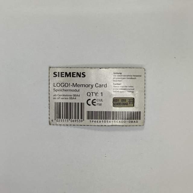 LOGO! MEMORY CARD DUPLICATING AND/OR KNOW HOW PROTECTION OF LOGO! SWITCHING SEQUENCE FROM ..0BA4 ON