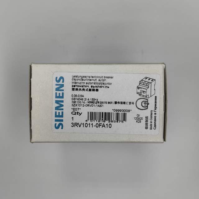 АВТОМАТИЧЕСКИЙ ВЫКЛЮЧАТЕЛЬ, 0.35..0.50A, N-РАСЦЕПИТЕЛЬ 6 A, ТИПОРАЗМЕР S00, ДЛЯ ЗАЩИТЫ ЭЛЕКТРОДВИГАТ