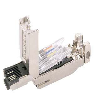 SIMATIC NET IE FC RJ45 ШТЕКЕР, 180 RJ45, ШТЕКЕРНЫЙ СОЕДИНИТЕЛЬ С МЕТАЛ. КОРПУСОМ ДЛЯ ПРОМ. УСЛОВИЙ, ПРЕДНАЗНАЧЕН ДЛЯ БЫСТРОГО МОНТАЖА, 180 ГРАД. УГОЛ ВЫВОДА КАБЕЛЯ, 1 УПАКОВКА = 1 ШТ.